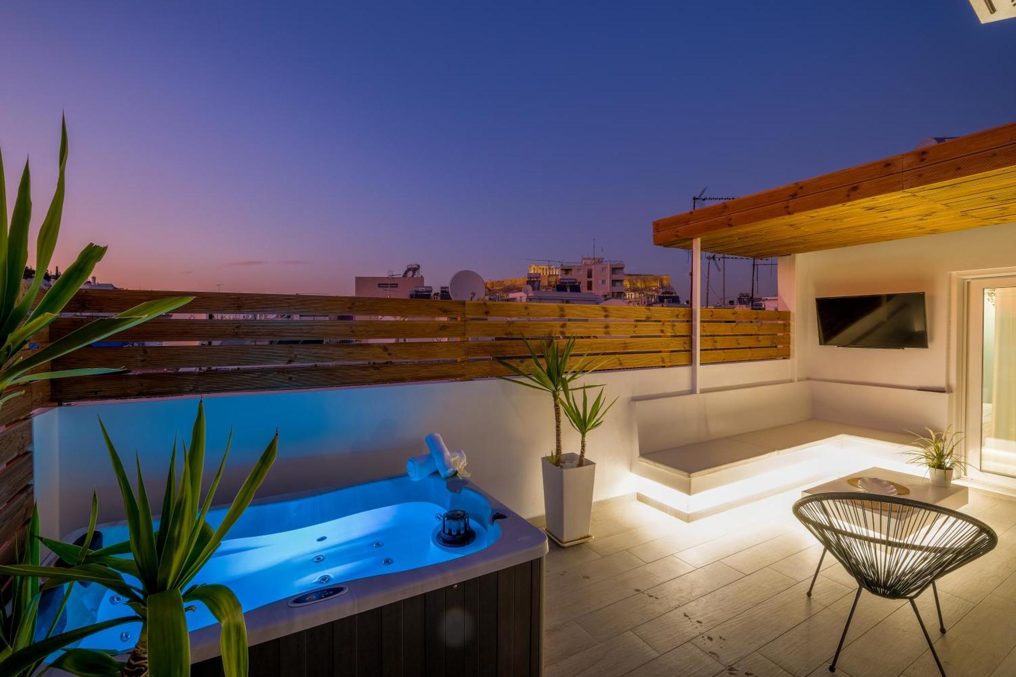 Acropolis View With Jacuzzi Apartman Athén Kültér fotó