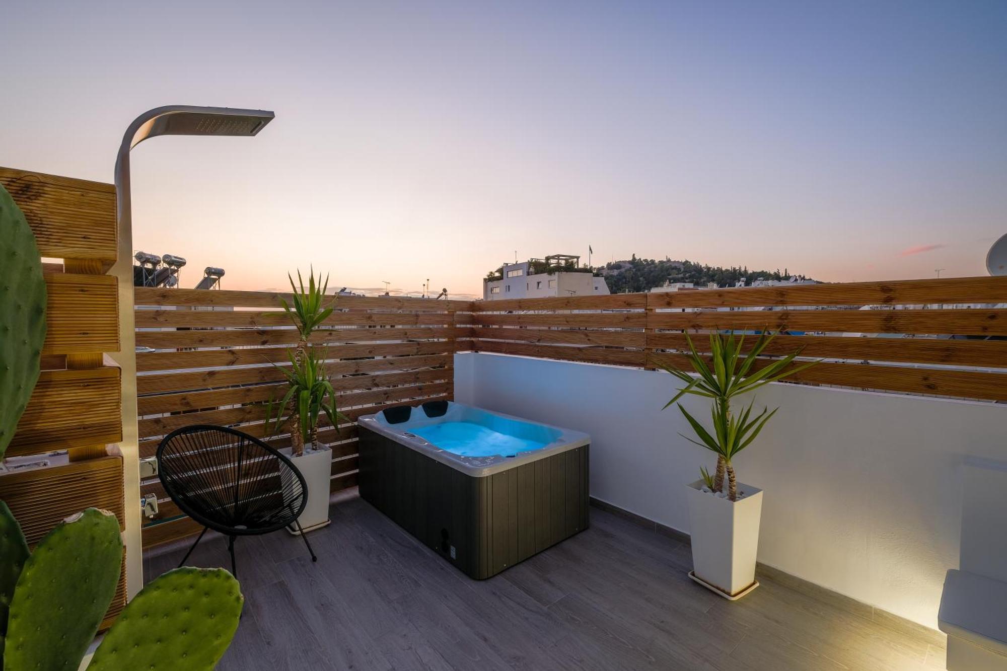 Acropolis View With Jacuzzi Apartman Athén Kültér fotó
